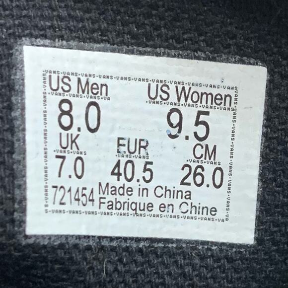 Vans Authentic Leopard Print Unisex Sneaker Size Mens 8 Womens 9.5 - Picture 9 of 9